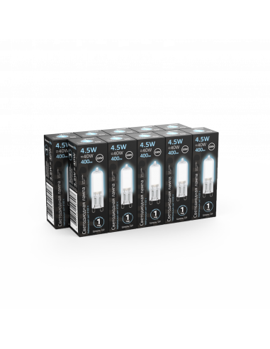 Лампа Gauss G9 AC220-240V 4.5W 400lm 4100K...