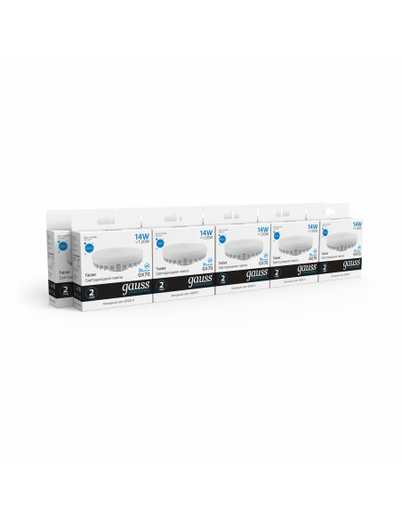 Лампа Gauss Elementary GX70 14W 1300lm 6500K LED 1/10/50