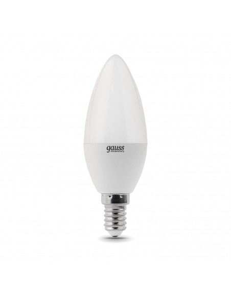 Упаковка 10 штук Лампа Gauss Elementary Свеча 8W 540lm 4100K Е14 LED 1/10/100
