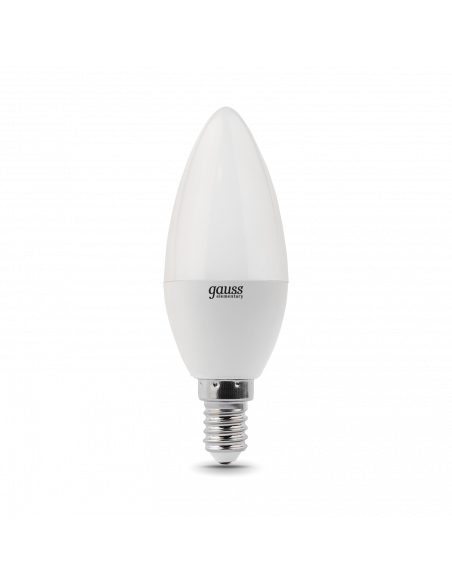 Упаковка 10 штук Лампа Gauss Elementary Свеча 8W 540lm 4100K Е14 LED 1/10/100