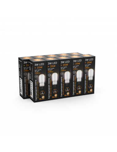 Лампа Gauss G4 12V 3W 230lm 2700K силикон LED...