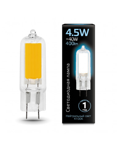 Лампа Gauss G4 AC220-240V 4.5W 400lm 4100K...