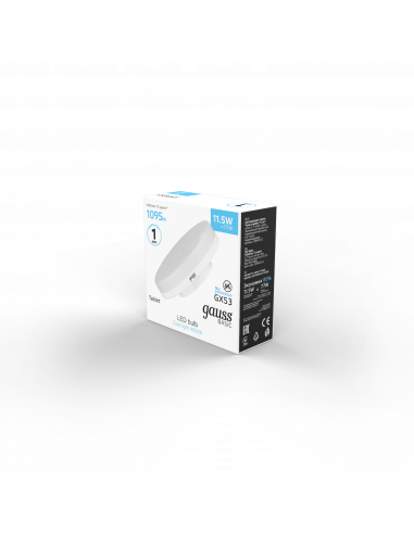 Лампа Gauss Basic GX53 11,5W 1095lm 4000K LED...