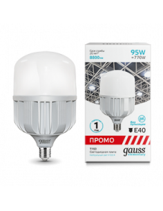 Лампа Gauss Elementary T160 95W 8800lm 4100K E40 Promo...