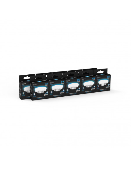 Лампа Gauss GX53 6W 530lm 6500K LED 1/10/100