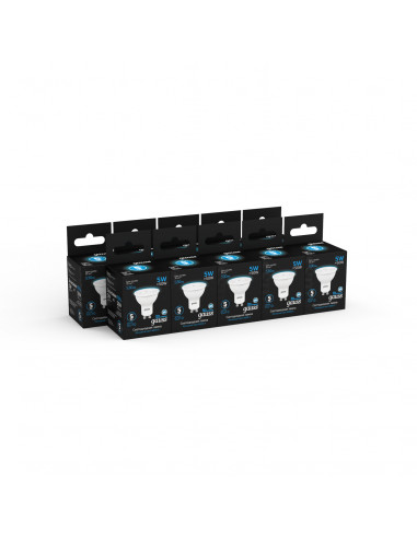Лампа Gauss MR16 5W 530lm 6500K GU10 LED 1/10/100