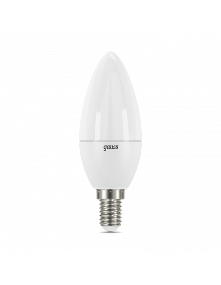 Лампа Gauss Свеча 7W 560lm 3000К Е14 диммируемая LED 1/10/100