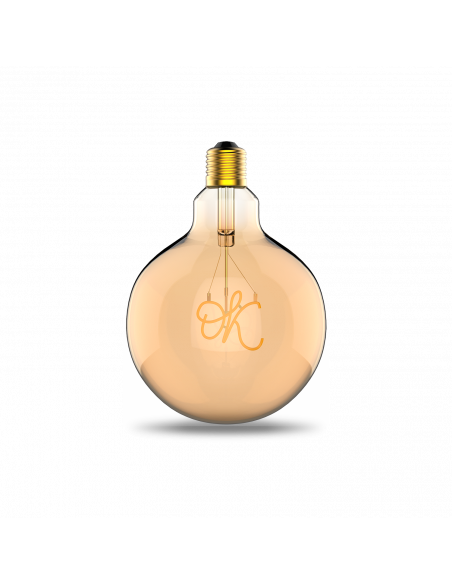 Лампа Gauss Filament G125 2,5W 200lm 2000К Е27 golden OK LED 1/20