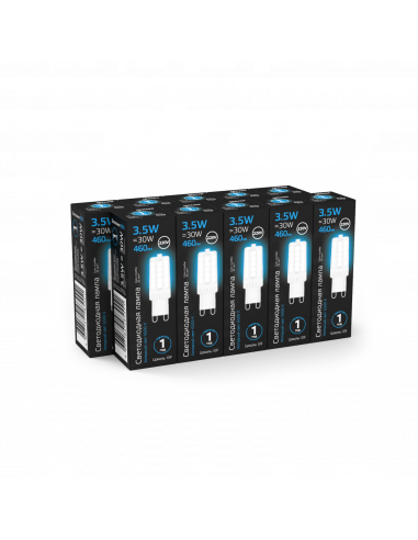 Лампа Gauss G9 AC185-265V 3,5W 460lm 6500K...