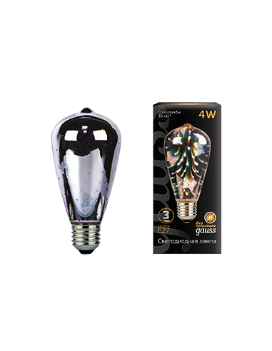 Лампа Gauss Filament ST64 4W Е27 Butterfly-3D...