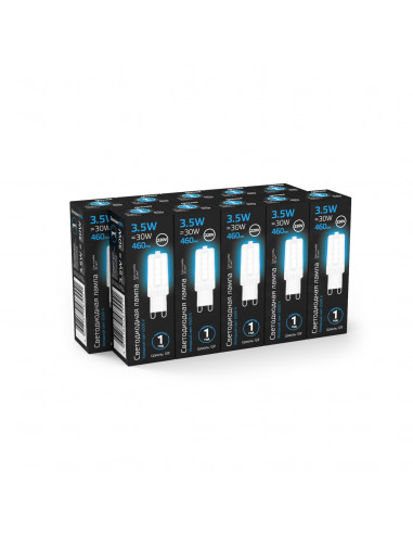 Лампа Gauss G9 AC185-265V 3,5W 460lm 6500K...