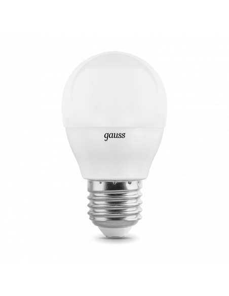 Лампа Gauss Elementary Шар 7W 450lm 3000K E27 (3 лампы в упаковке) LED1/40