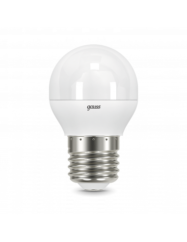 Упаковка 10 штук Лампа Gauss Шар 6.5W 550lm...