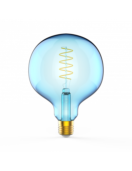 Лампа Gauss Filament G125 5W 190lm 1800К Е27 sky blue flexible LED 1/10