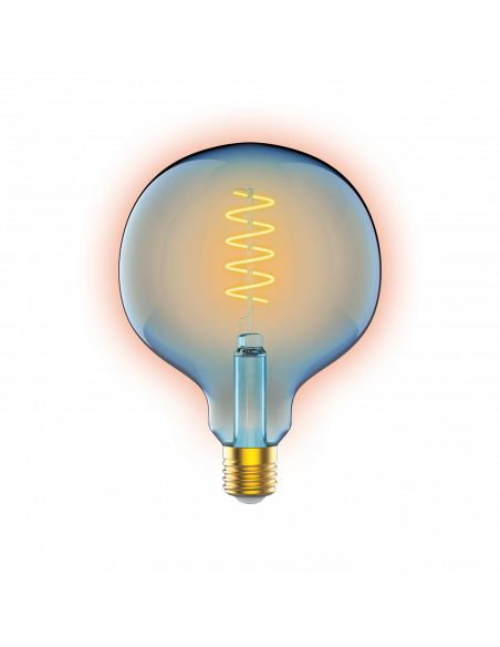 Лампа Gauss Filament G125 5W 190lm 1800К Е27 sky blue flexible LED 1/10