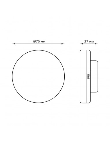 Лампа Gauss Basic GX53 5,5W 420lm 3000K LED...