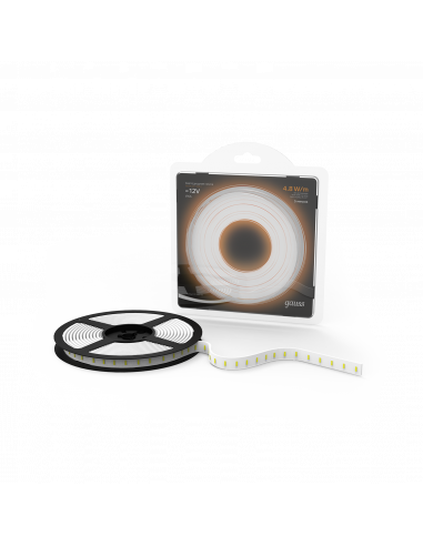 Лента Gauss LED 2835/60-SMD 4.8W 12V DC теплый...