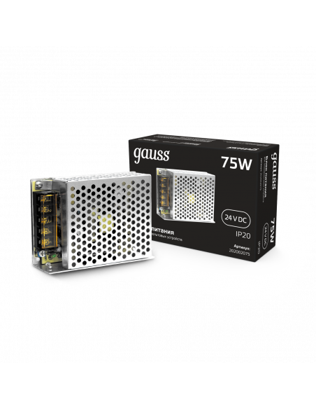 Блок питания Gauss 75W 24V IP20 1/120