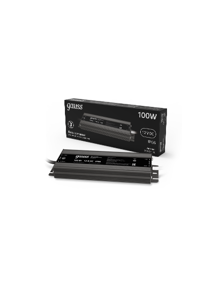 Блок питания Gauss 100W 12V IP66 1/15