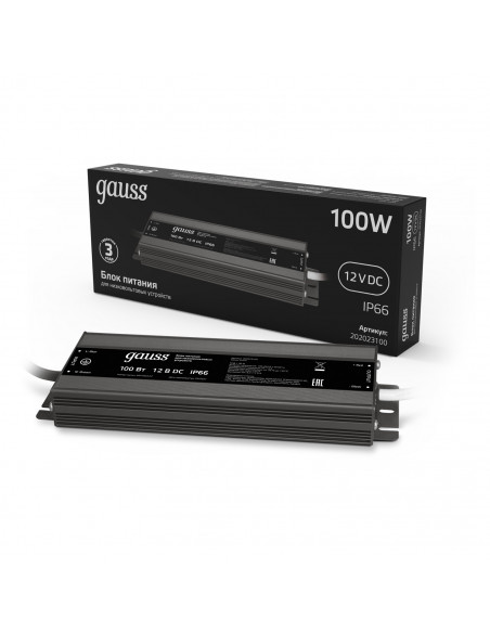 Блок питания Gauss 100W 12V IP66 1/15