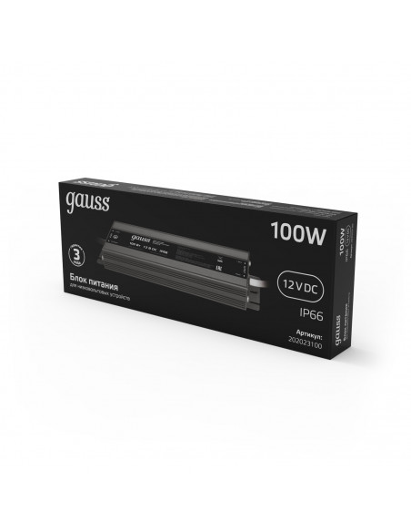 Блок питания Gauss 100W 12V IP66 1/15