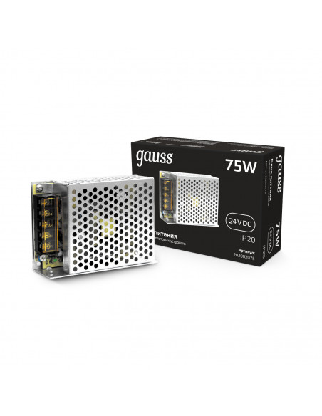 Блок питания Gauss 75W 24V IP20 1/120