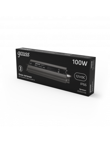 Блок питания Gauss 100W 12V IP66 1/15