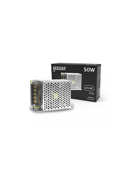 Блок питания Gauss 50W 24V IP20 1/120