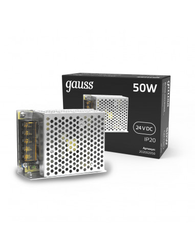Блок питания Gauss 50W 24V IP20 1/120
