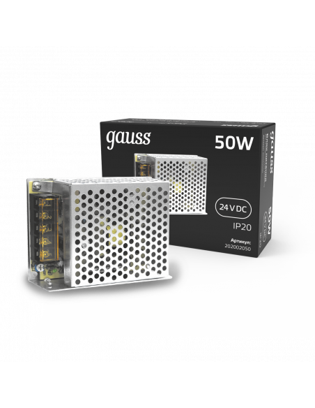 Блок питания Gauss 50W 24V IP20 1/120