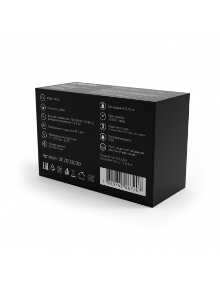 Блок питания Gauss 30W 12V IP20 1/140