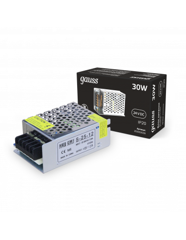 Блок питания Gauss 30W 24V IP20 1/140