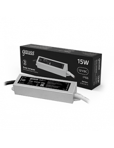 Блок питания Gauss 15W 12V IP66 1/100