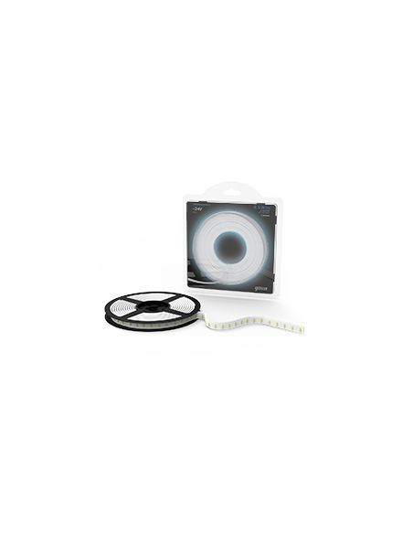 Лента Gauss LED 2835/120-SMD 6.5W 24V DC 600lm/m 5000K IP20 (блистер 5м) 1/50