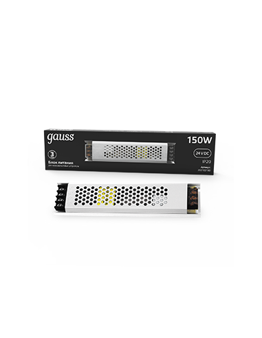 Блок питания Gauss 150W 24V IP20 ультратонкий 1/70