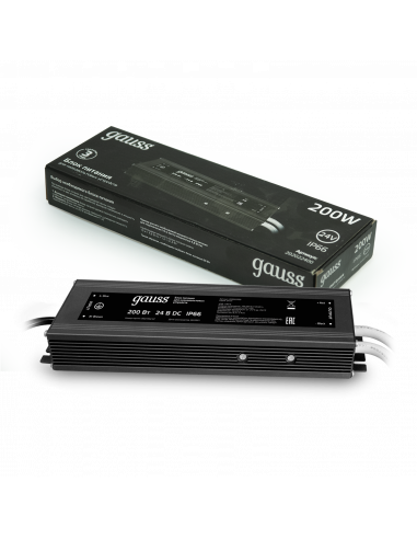Блок питания Gauss 200W 24V IP66 1/15