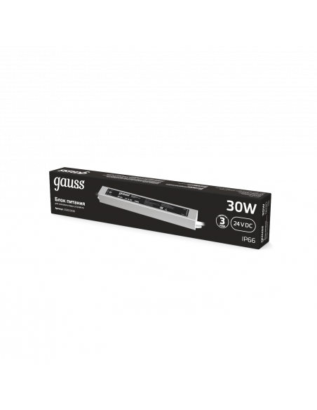 Блок питания Gauss 30W 24V IP66 1/50