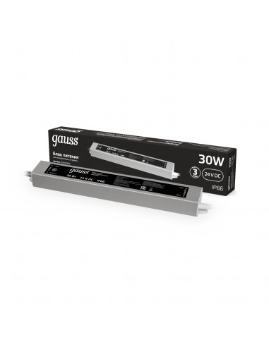 Блок питания Gauss 30W 24V IP66 1/50