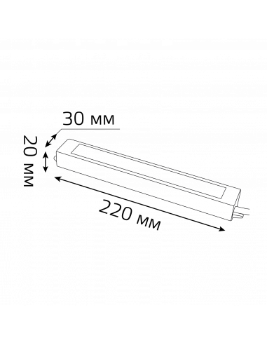 Блок питания Gauss 30W 24V IP66 1/50