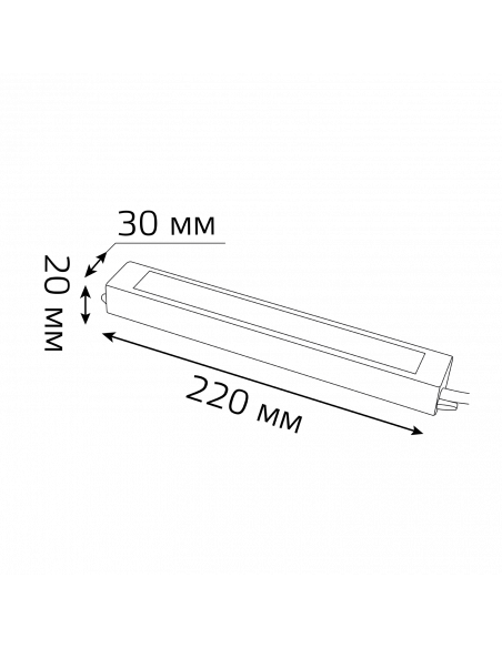 Блок питания Gauss 30W 24V IP66 1/50