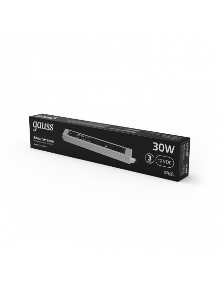 Блок питания Gauss 30W 12V IP66 1/50