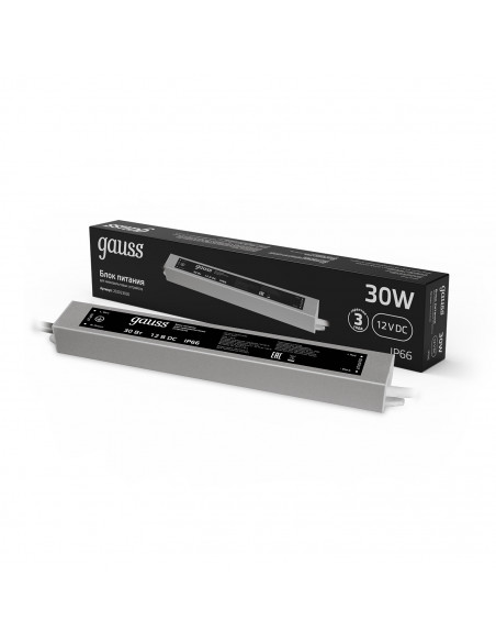 Блок питания Gauss 30W 12V IP66 1/50