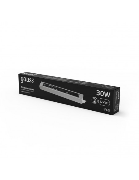 Блок питания Gauss 30W 12V IP66 1/50