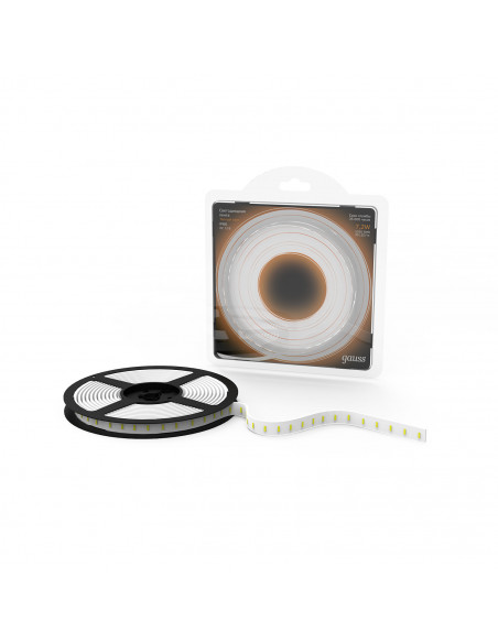 Лента Gauss LED 5050/30-SMD 7.2W 12V DC теплый белый IP66 (блистер 5м)