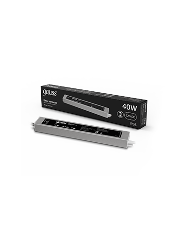 Блок питания Gauss 40W 12V IP66 1/50