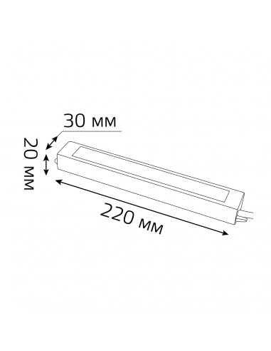 Блок питания Gauss 40W 12V IP66 1/50