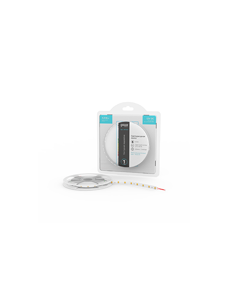 Лента Gauss Basic LED 2835/60 12V 4,8W/m 312lm/m 4000K 8mm IP20 3m 1/100