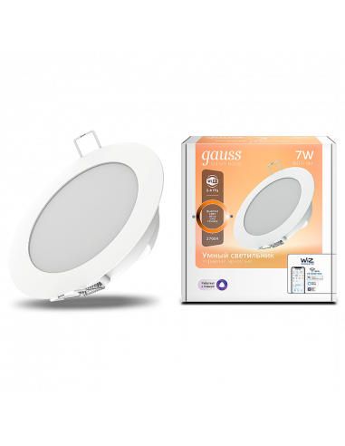 Светильник даунлайт Gauss Smart Home 7W 600lm...
