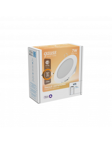 Светильник даунлайт Gauss Smart Home 7W 600lm...