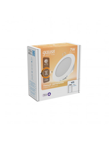 Светильник даунлайт Gauss Smart Home 7W 600lm...
